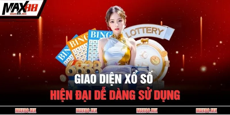 Giao diện xổ số hiện đại dễ dàng sử dụng